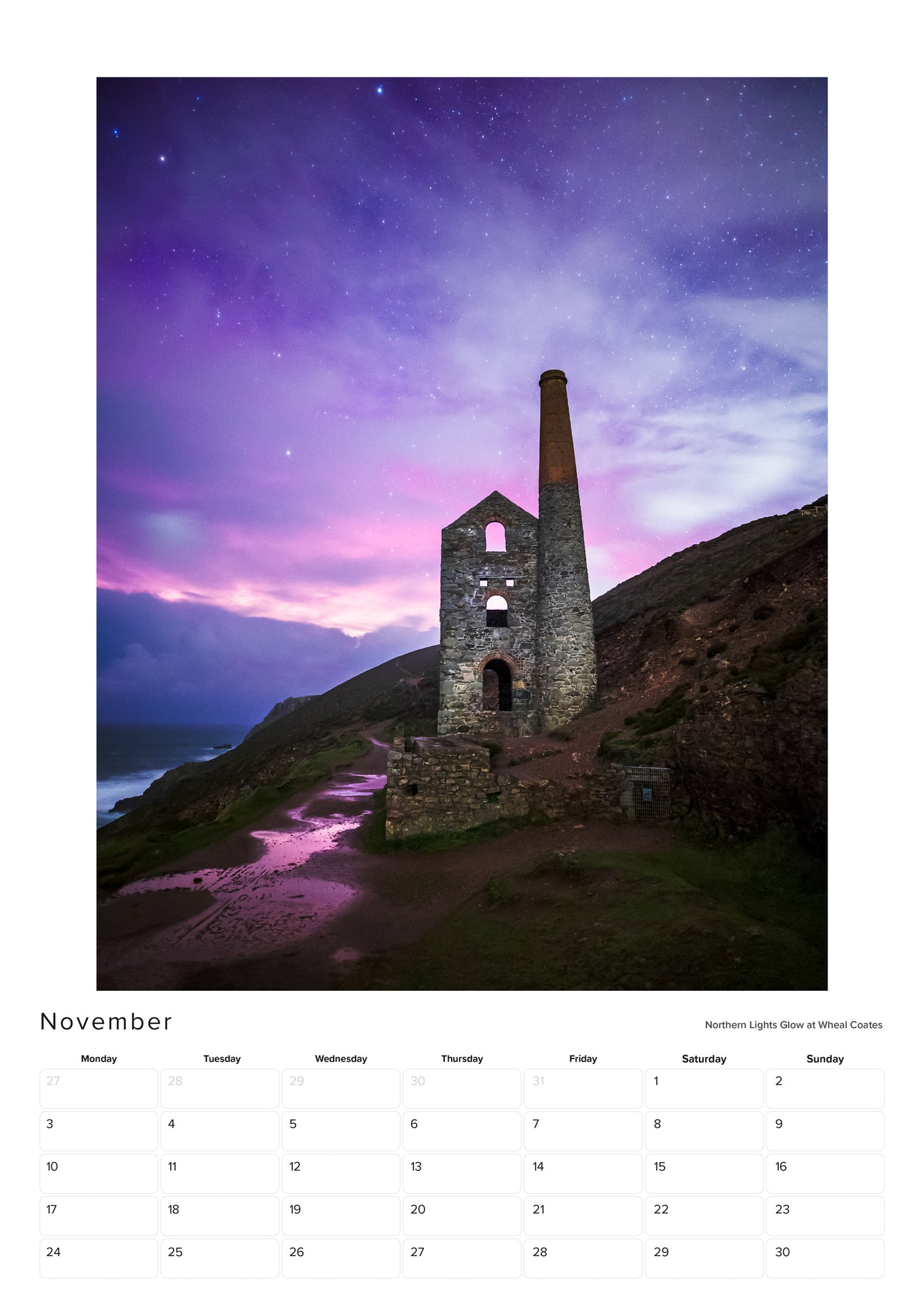 2025 Cornwall Calendar