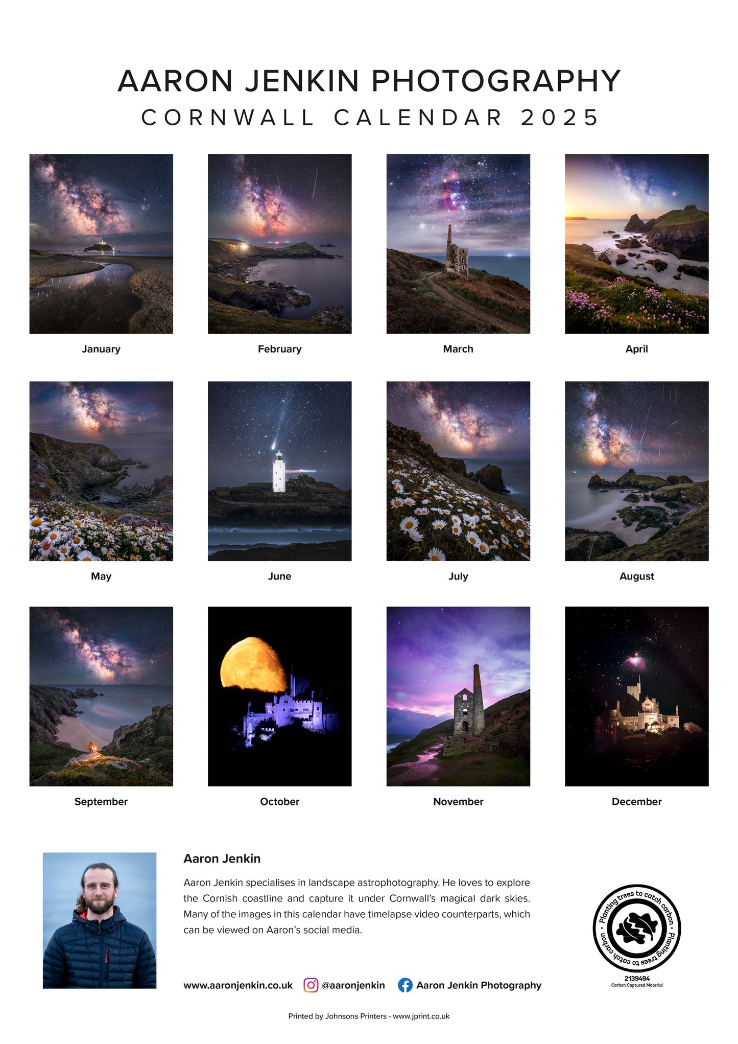 2025 Cornwall Calendar